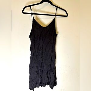 Brandy Melville O/S Soft Black Slip Dress